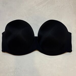 Cacique Black Smooth Boost Strapless Bra, EUC, 36DDD